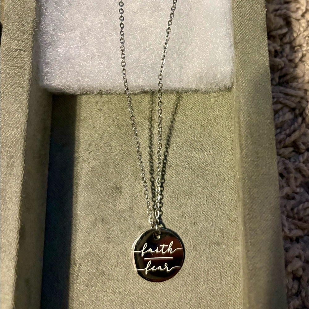 NEW in package Faith over Fear Necklace